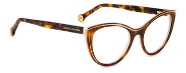 Designer Women Carolina Herrera Eyeglasses: HER 0171- Havana white(2)- SpecSMART Eye Clinic (Diagonal View)
